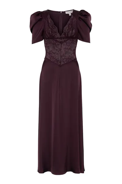 Hovedbilde Francis Lace Midi Dress Burgundy