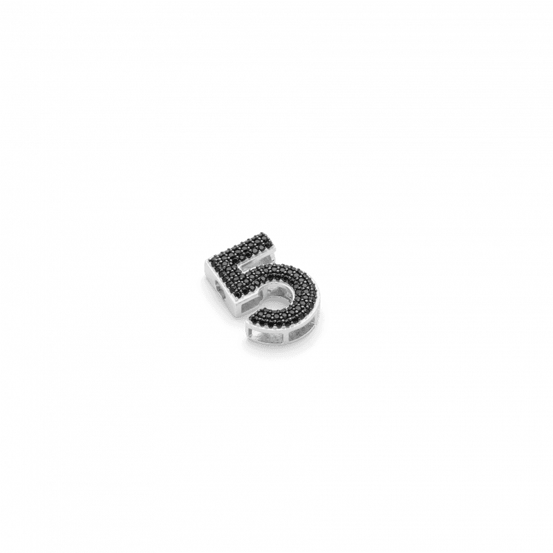 Big Number Appendant Silver - 5