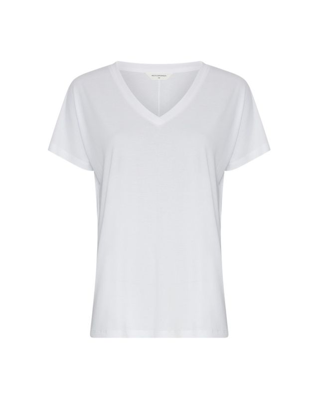 Fenya Modal V Neck Tee Bright White 