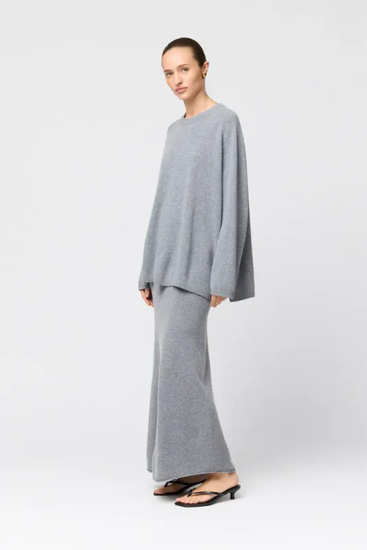 Roma Wool Sweater Gray Melange 