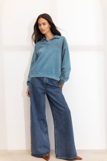 Hovedbilde Mia Polo Sweatshirt Teal 