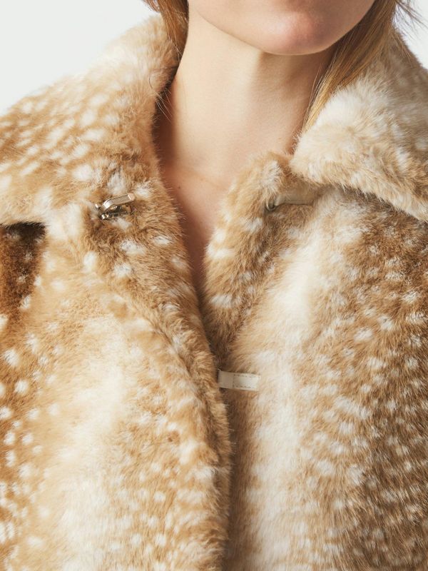 Camina Faux Fur Jacket Beige 