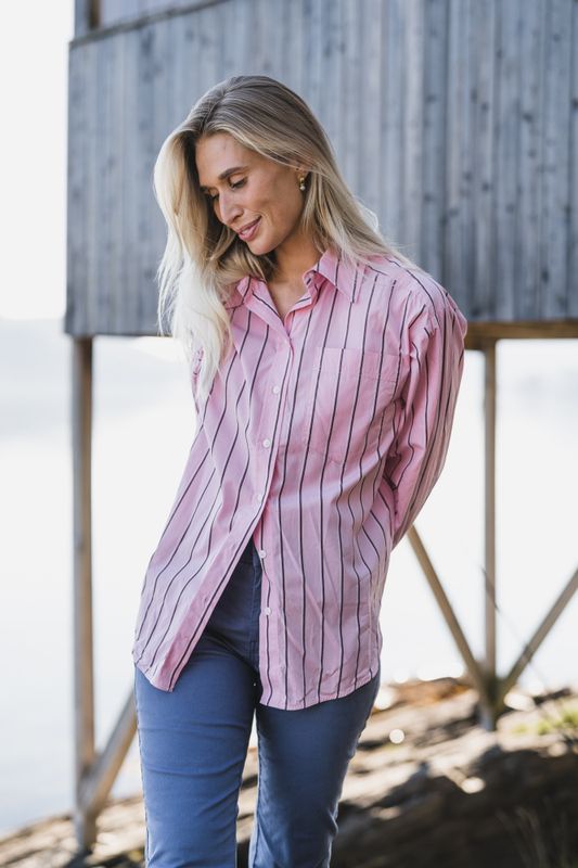 Anabella Shirt Pink Stripe 