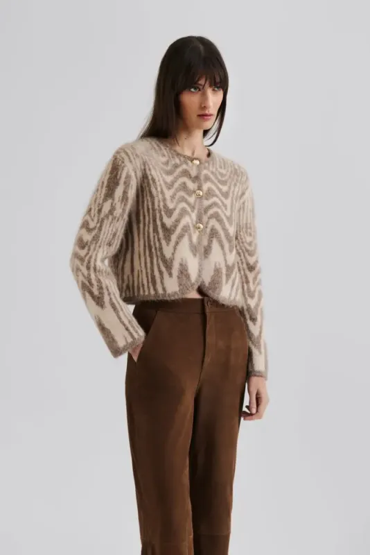 Aislinn Alpaca Blend Cardigan Moire 