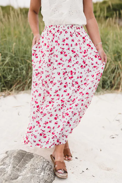 Hovedbilde Falisha HW Skirt AOP Rose Red Flower