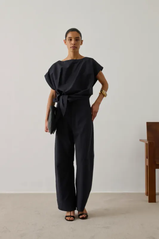 Hawk Crepe Trousers Night Blue 