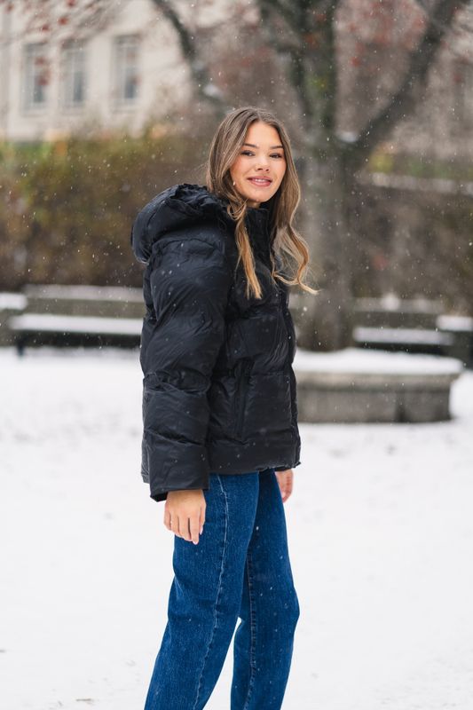 Fox C Puffer Jacket Black