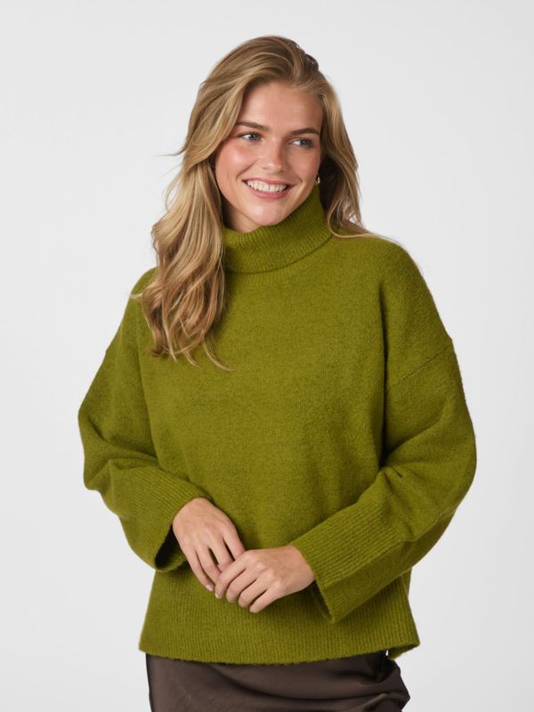 Naline Knit Blouse Sage Green 