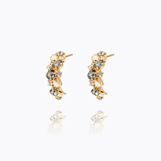 Hovedbilde Gabriella Earrings Gold Black Golden Combo 