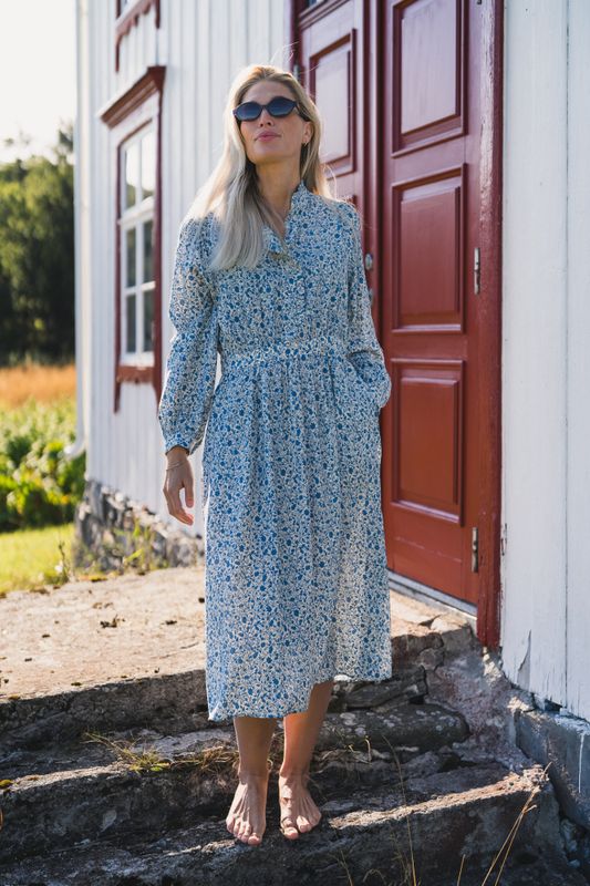 Astrid Midi Dress Q Harbor Flower 