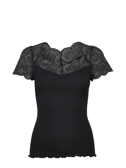 Hovedbilde Beatha Silk Capsleeve T-Shirt Black 