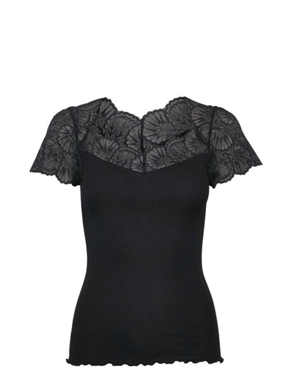 Beatha Silk Capsleeve T-Shirt Black 