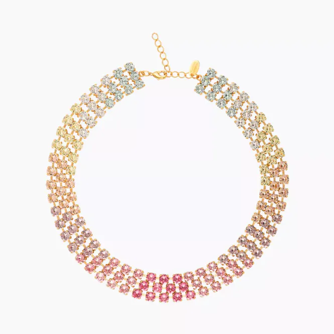 Hovedbilde Rosanna Necklace Gold Pastel Rainbow Combo 