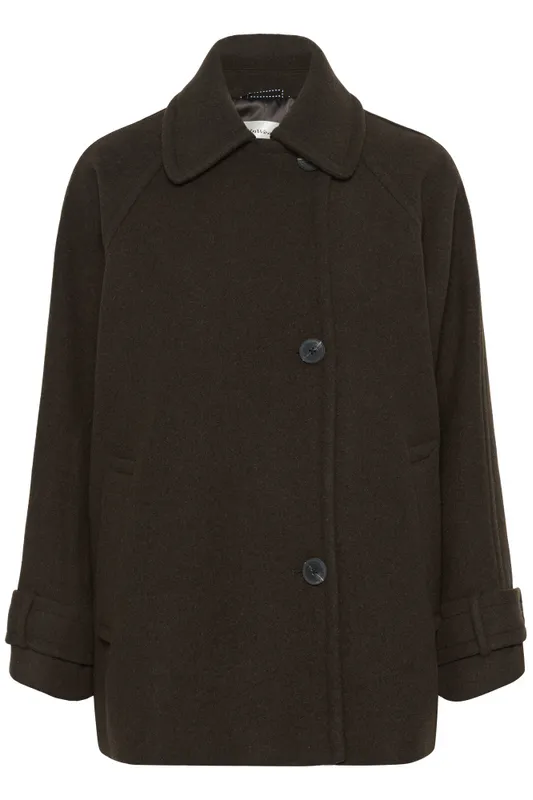 Thora Minona Coat R Chocolate Brown 