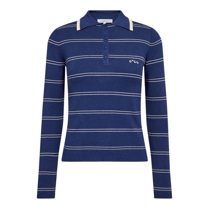 Hovedbilde Lue Stripe Polo Knit Blue