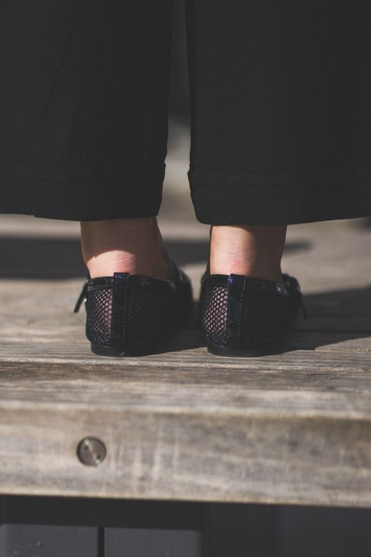 Lilja Mary Jane Mesh Black 