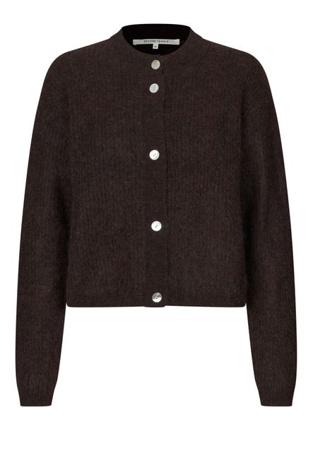 Hovedbilde Andrea Knit Rib LS Cardigan Demitasse