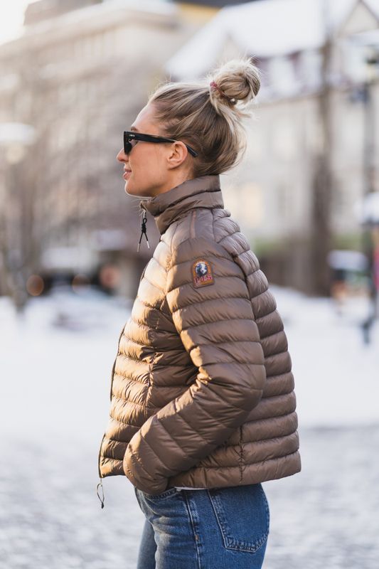 Emilia Down Jacket Olive Brown 