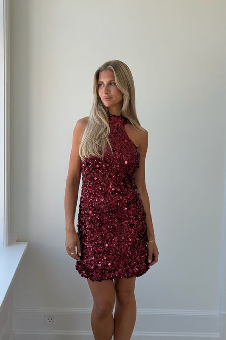 Hovedbilde Emilyic Mini Dress Bordeaux Sequin