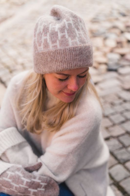 Gera Beanie Light Brown Melange 