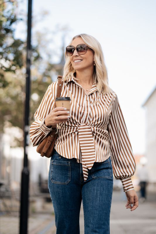 Lee Shirt Toffee Stripe 