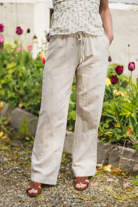 Hovedbilde Sonar Linen Pants Sand 