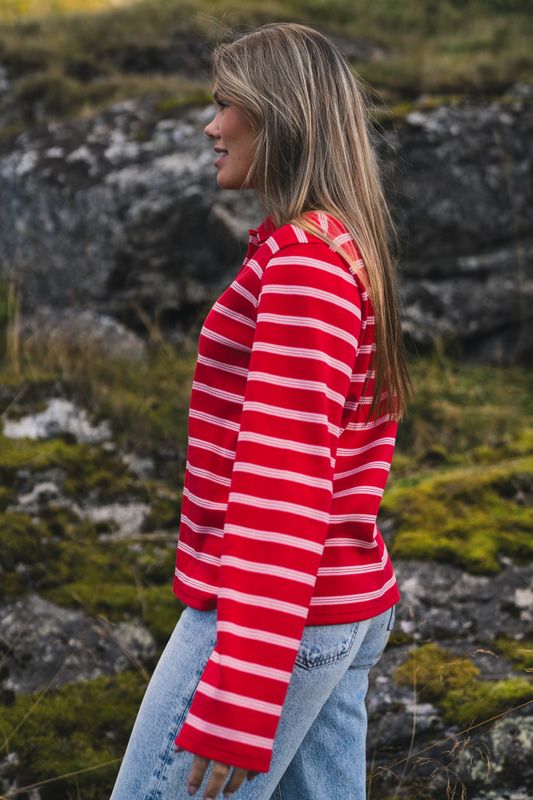 Sunny Polo Red Stripe 