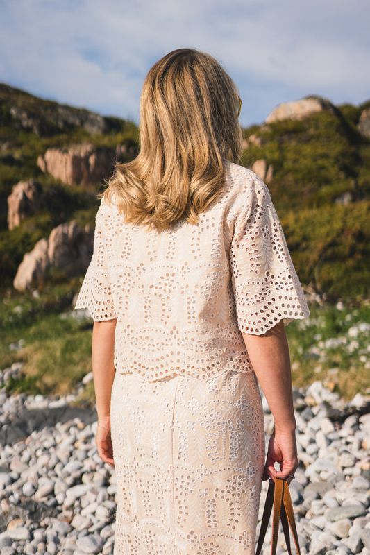 Gabriela Lace Top Ecru 