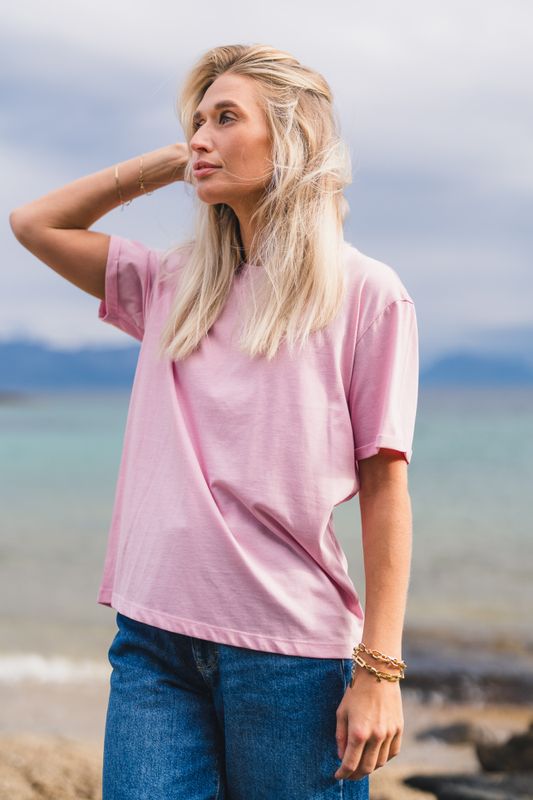 Linn Logo Tee S Lilac/Fairy T