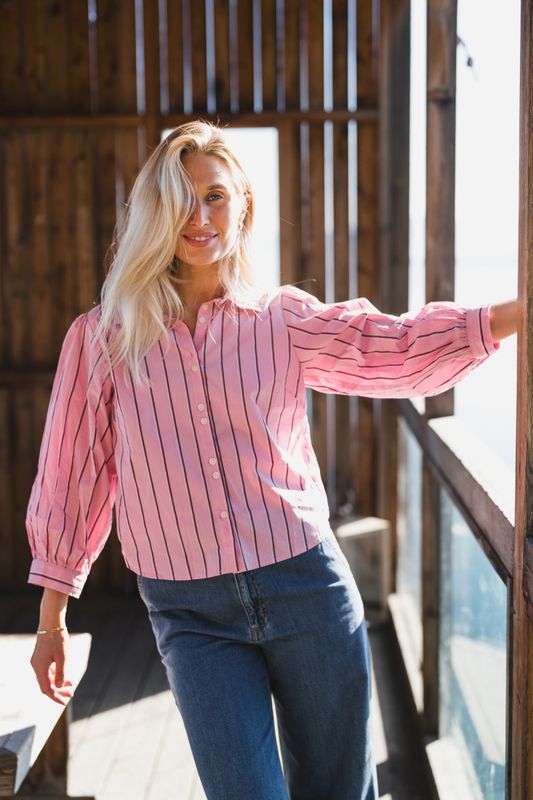 Anais Shirt Pink Stripe 
