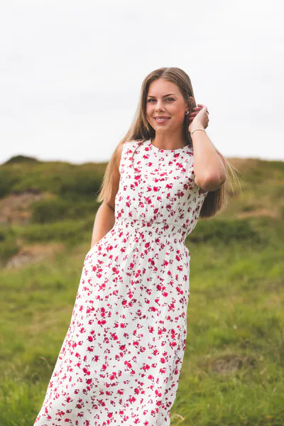 Hovedbilde Falisha SL Dress AOP Rose Red Flower