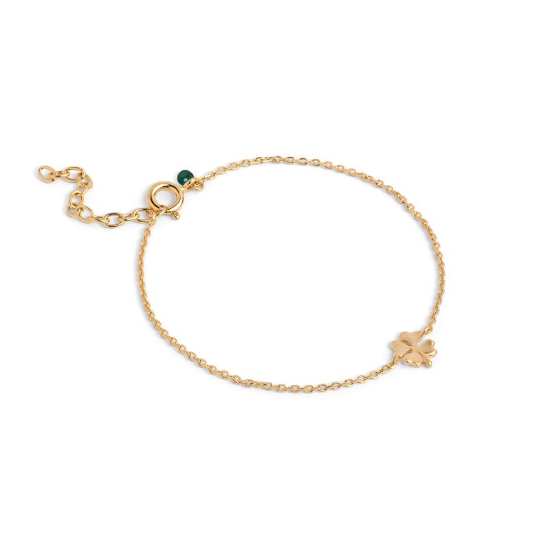 Four-Leaf Clover Bracelet Gold 