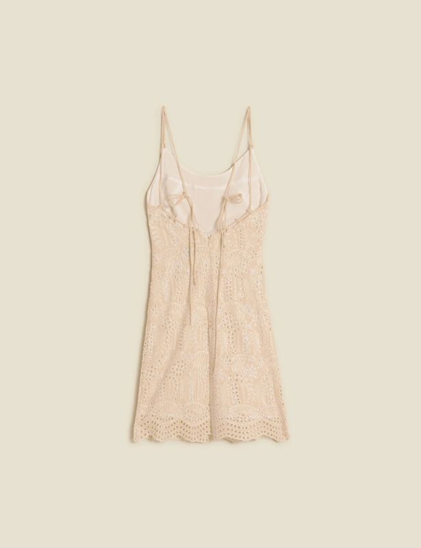 Gabriela Lace Dress Ecru 