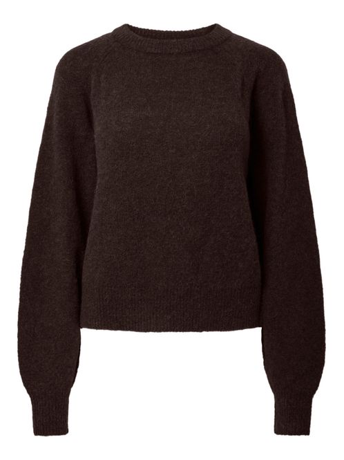 Hovedbilde Johi LS Wool Blend Pullover Coffee Bean 