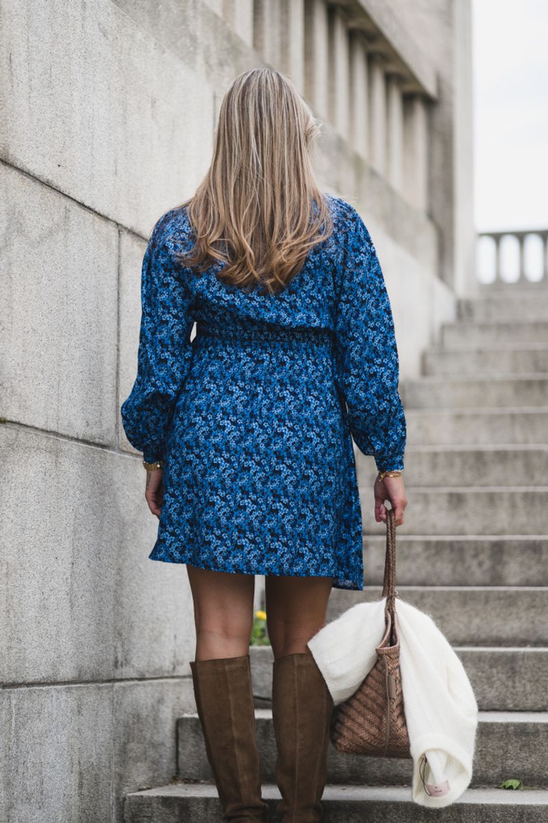 Astrid Dress Blue Iolite Flower 