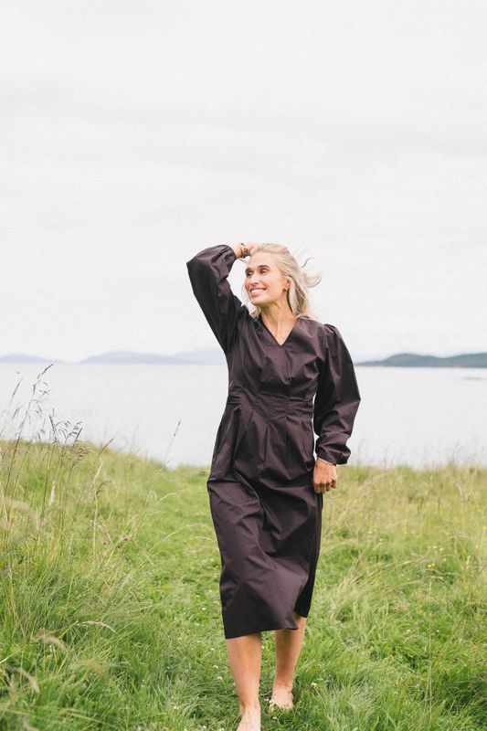 Ida Maja Dress Black Coffee 