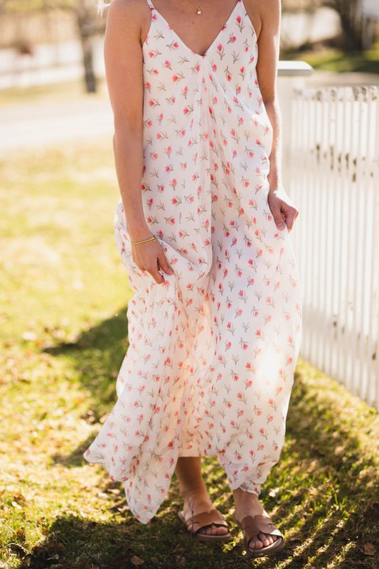 Grazia Flower Dress Offwhite 