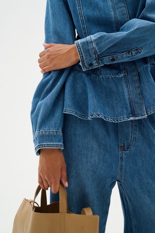 Sophina Pullon Pants Washed Denim 
