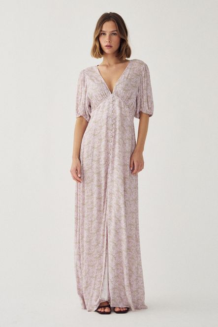 Hovedbilde Lilith SS Maxi Dress Dolley Pink Print 