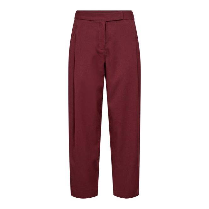 Hovedbilde Voli Carrot Pleat Pant Berry Red 