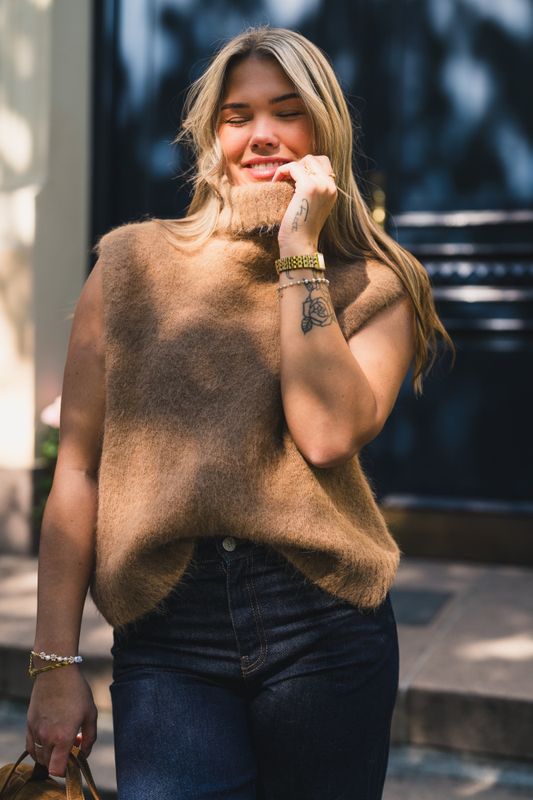 Thira Salmia R Vest Toasted Coconut