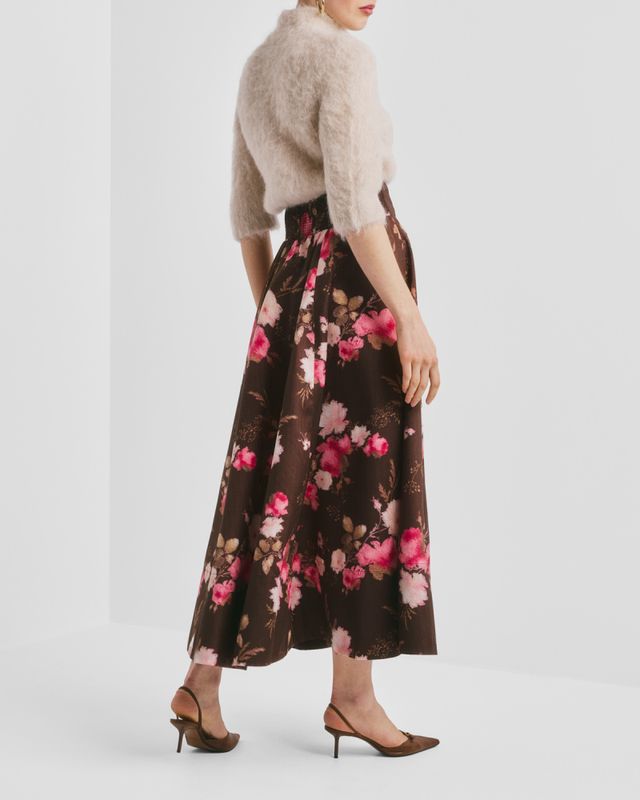 Taffeta Maxi Skirt Soft Bloom 