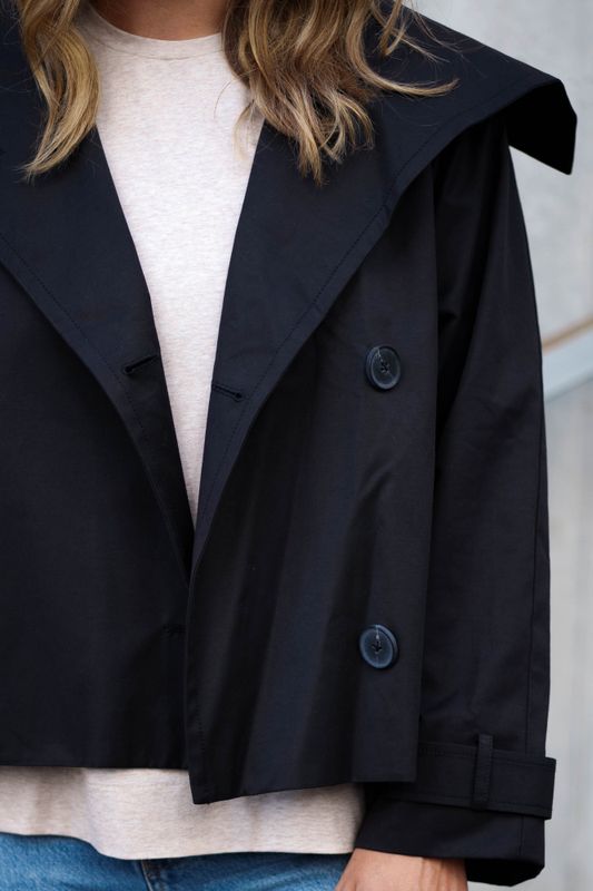 Mazie Perry Short Coat Black 
