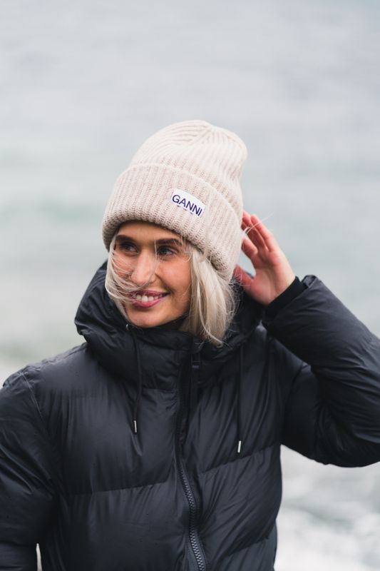 Structured Rib Beanie Brazilian Sand - Vakre Vene