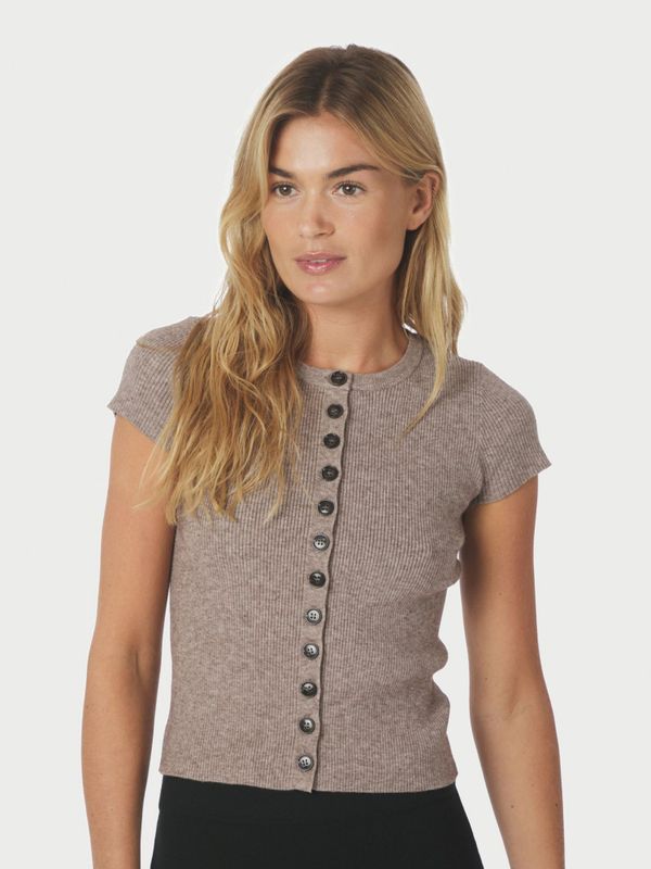 Todda Knit Tee Sand Melange