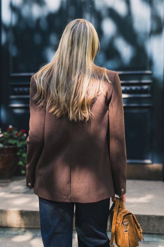 Elliot Loose Blazer Hot Fudge 