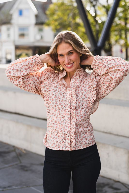 Maya Blouse Rose Elegance