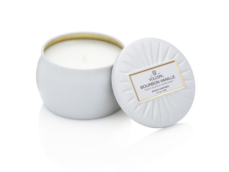 Mini Tin Candle Bourbon Vanille 
