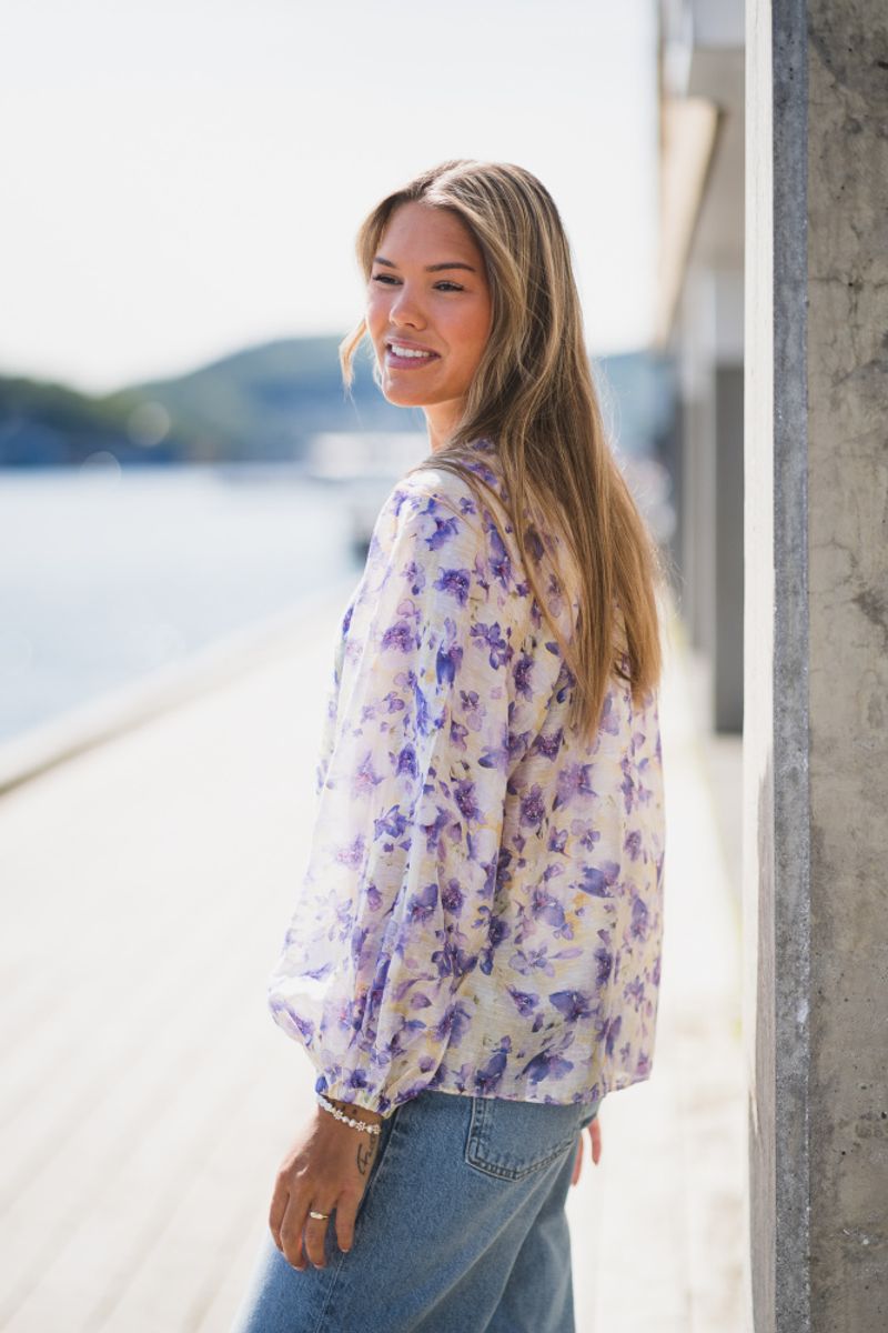 Tessa Print Blouse Yellow 