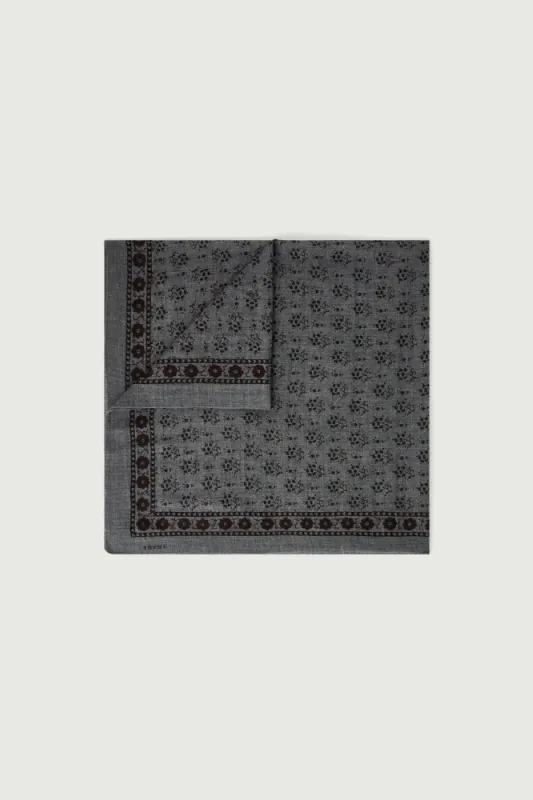 Foulard C Wool Dark Grey Brown 